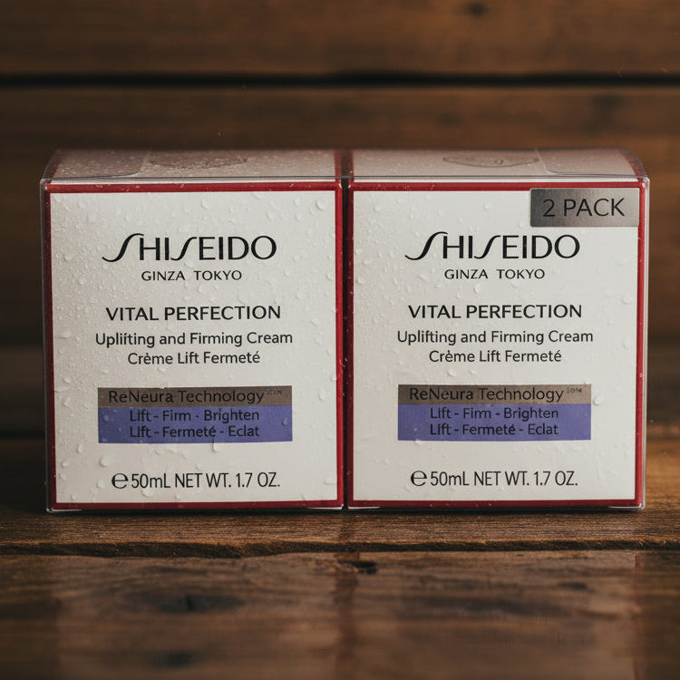 (2 Pack) Shiseido Vital Perfection Uplifting & Firming Cream Enriched -Size 50mL / 1.7 Oz
