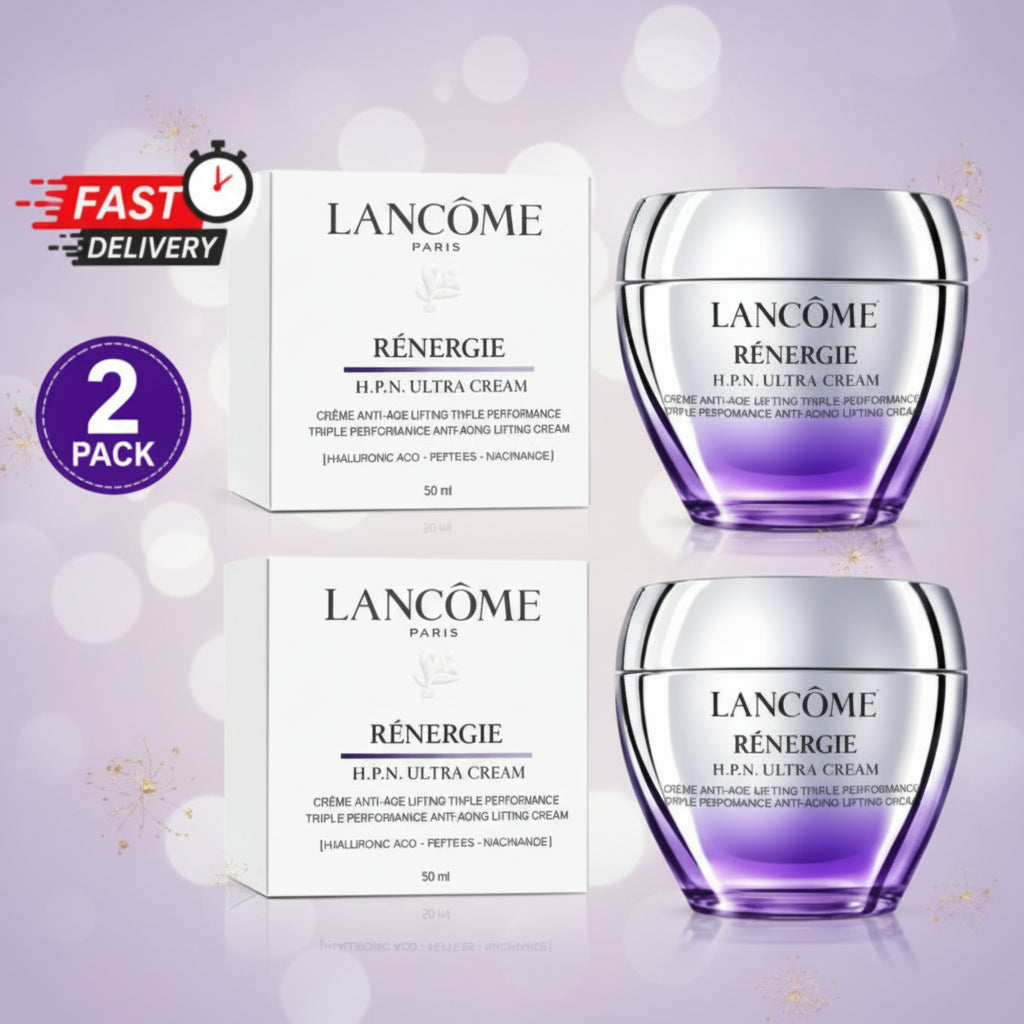 2 Pack Lancome Renergie HPN Ultra Cream 50ml/1.69oz New USA Free Shipping