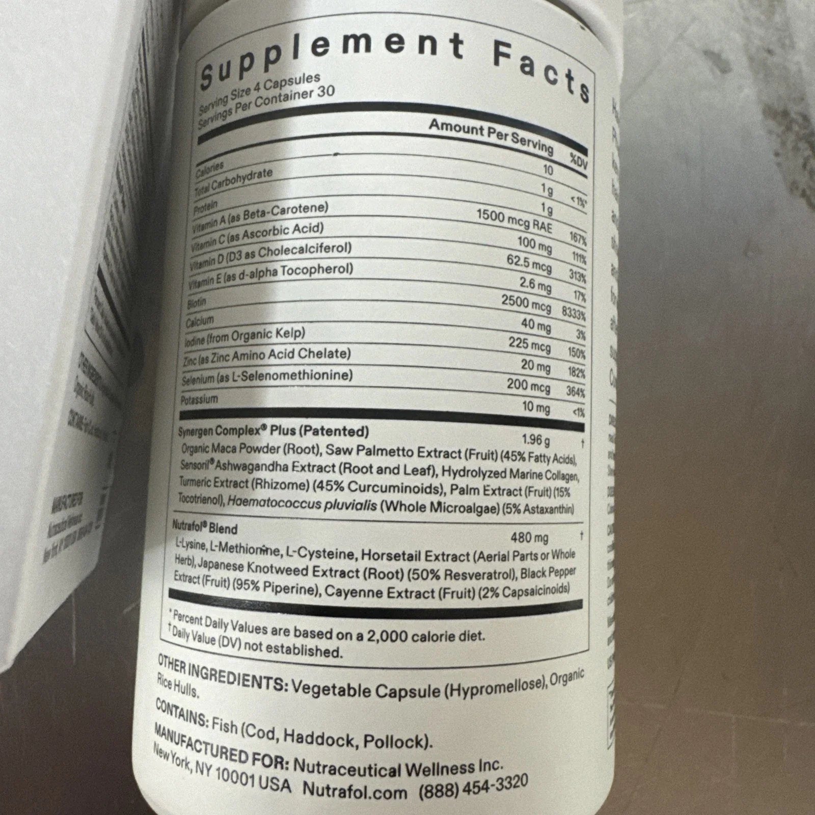 NUTRAFOL "Women's Balance" Hair Growth Supplements (120 Pills)